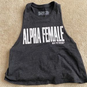 Combat iron crop top